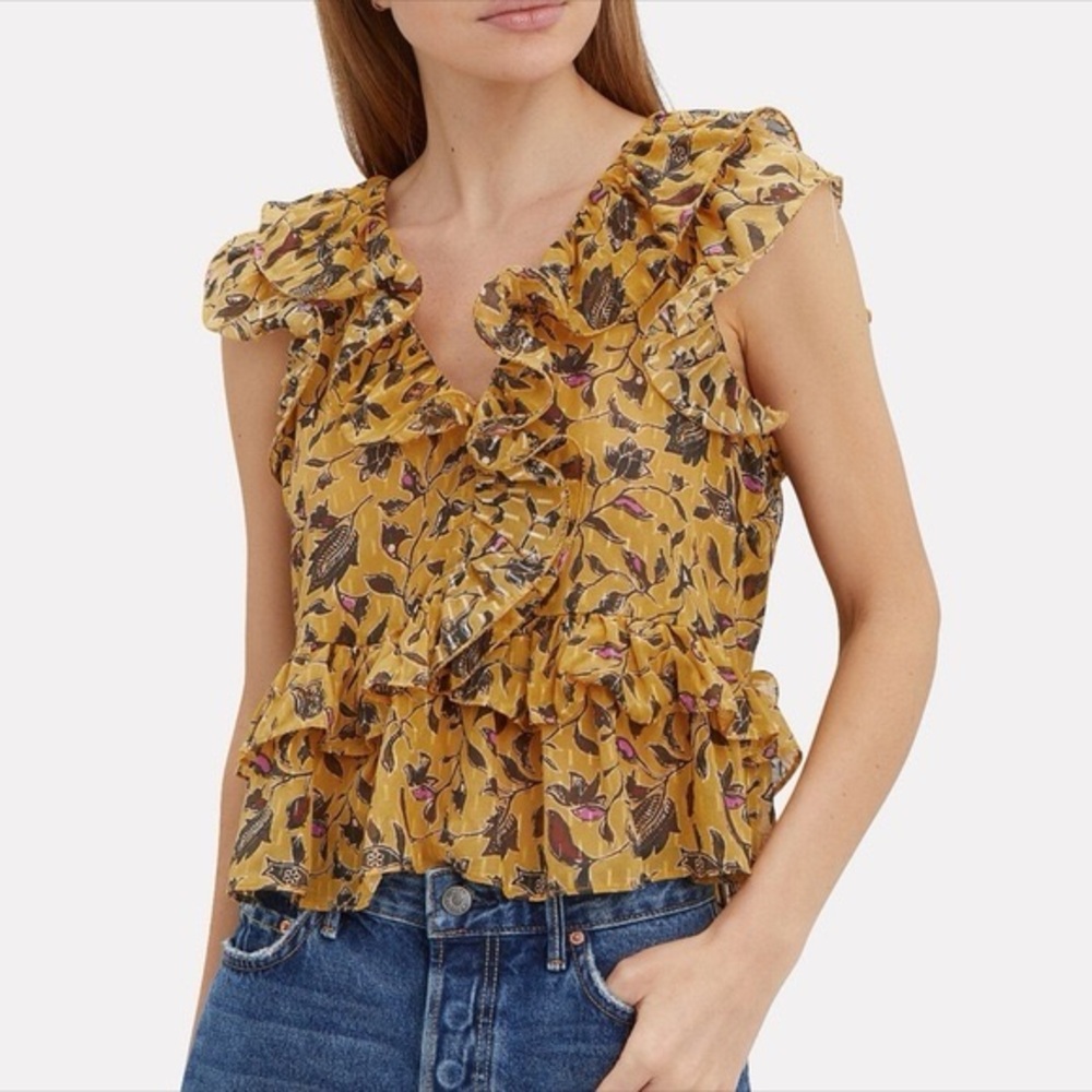 Ulla Johnson Silk Crop Top